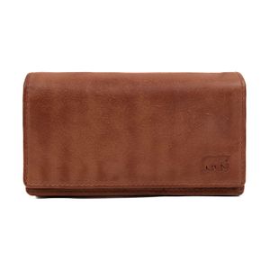 Bear Design Portemonnee met Overslag Brigitte Cognac
