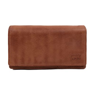 Bear Design Portemonnee met Overslag Brigitte Cognac