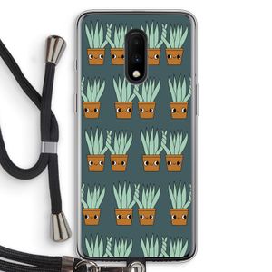 Sansevieria: OnePlus 7 Transparant Hoesje met koord