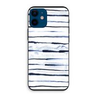 Ink Stripes: iPhone 12 mini Biologisch afbreekbaar hoesje