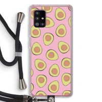 Dancing avocados: Samsung Galaxy A51 5G Transparant Hoesje met koord