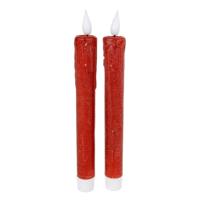 LED Kaarsen + Afstandsbediening 2 Stuks Rood LED Kaarsen + Afstandsbediening 2 Stuks Rood
