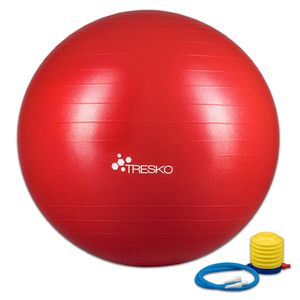 Yogabal Rood 55 cm, Trainingsbal, Pilates, gymbal