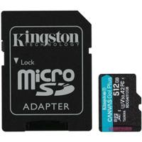 Micro SD geheugenkaart met adapter Kingston SDCG4/512GB