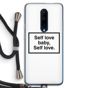Self love: OnePlus 7 Pro Transparant Hoesje met koord