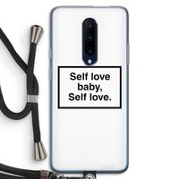 Self love: OnePlus 7 Pro Transparant Hoesje met koord