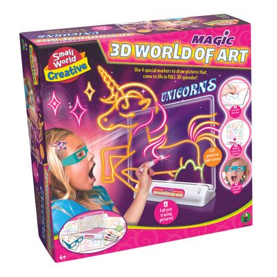 Magische 3D wereld eenhoorns