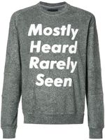 Mostly Heard Rarely Seen sweat à logo - Gris - thumbnail