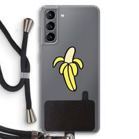 Banana: Samsung Galaxy S21 Transparant Hoesje met koord