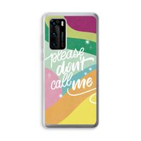 Don't call: Huawei P40 Transparant Hoesje