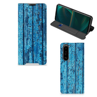 Sony Xperia 5 III Book Wallet Case Wood Blue