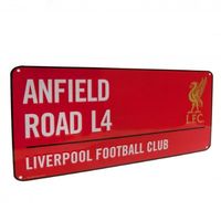 Liverpool Straatbord - Rood (40cm x 18cm)