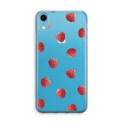 Framboosjes: iPhone XR Transparant Hoesje