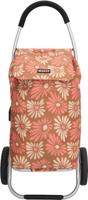 Beagles Alberic Boodschappen Trolley Lichtgewicht-Brown floral