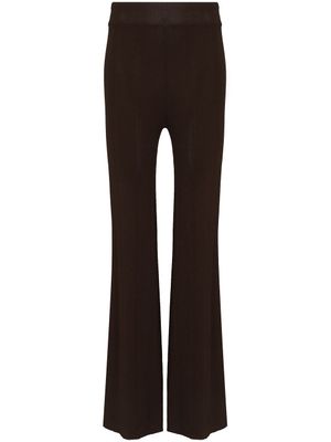 REMAIN pantalon évasé Solaima en maille - Marron