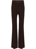REMAIN pantalon évasé Solaima en maille - Marron
