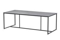 Quatro Tafelframe Antracite met HPL Light Grey tafelblad 220 x 95 cm - 4so