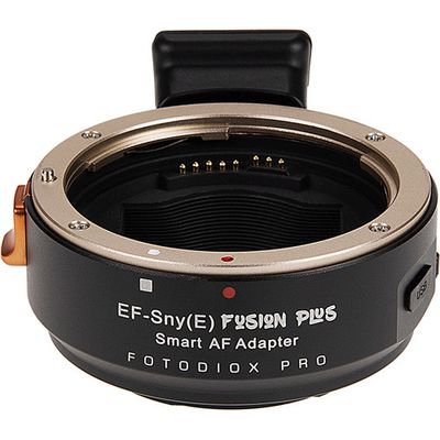 Fotodiox Pro Fusion Plus Lens Adapter, Upgraded Smart AF Adapter - Compatible with CanonEF - Sony Alpha E-Mount Fotodiox Pro Fusion Plus Lens Adapter, Upgraded Smart AF Adapter - Compatible with CanonEF - Sony Alpha E-Mount