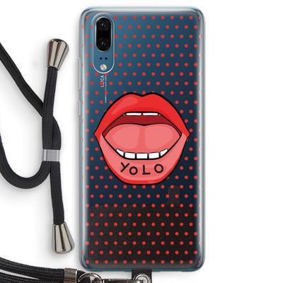 Yolo Denise: Huawei P20 Transparant Hoesje met koord