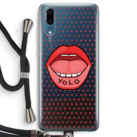 Yolo Denise: Huawei P20 Transparant Hoesje met koord