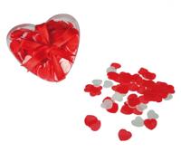 Badconfetti Hartjes - 20x gram - Valetijn Love- confetti - rood/wit