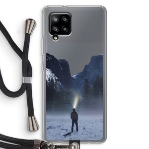 Wanderlust: Samsung Galaxy A42 5G Transparant Hoesje met koord