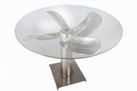 Glasplaat Ø 105cm rond voor eettafels 8mm gehard glas