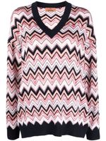 Missoni pull à motif zigzag - Noir