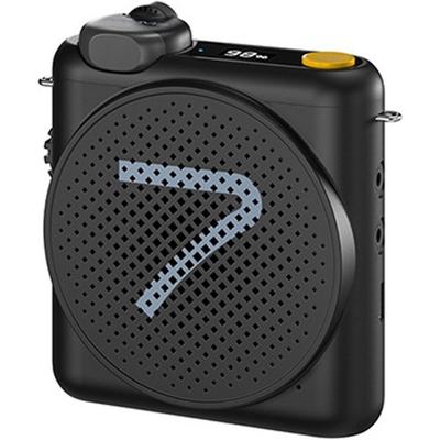 7Ryms Presentatie-speaker met draadloze microfoon - zwart