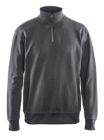 Blåkläder Sweatshirt met halve rits 33691158 | Donkergrijs | Maat M - 7330509605233