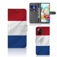 Samsung Galaxy A71 Bookstyle Case Nederlandse Vlag