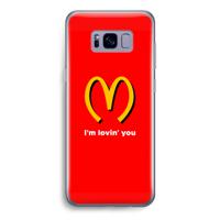 I'm lovin' you: Samsung Galaxy S8 Transparant Hoesje - thumbnail