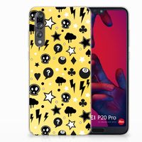 Silicone Back Case Huawei P20 Pro Punk Geel