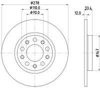 Remschijf 8DD355133721