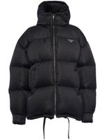 Prada veste Re-Nylon à capuche - Noir