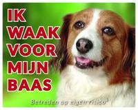 Kooikerhondje Waakbord - Ik waak voor mijn baas