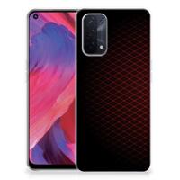 OPPO A93 5G | TPU bumper | Geruit Rood