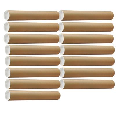 Poster koker van karton - 15x - 680 x 100 mm - Bruin - Verzendkokers - Voor A1 formaat papier