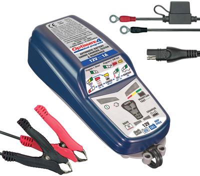 OPTIMATE 4 Dual Program SAE (TM340), Druppelladers voor de moto, 1A OPTIMATE 4 Dual Program SAE (TM340), Druppelladers voor de moto, 1A