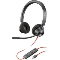 POLY 8X219AA hoofdtelefoon/headset Bedraad Hoofdband Kantoor/callcenter USB Type-C Zwart - thumbnail