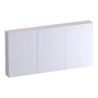 Brauer Impress Deluxe Spiegelkast - 140 cm - met interne en externe Verlichting - 3 Dubbelzijdige Spiegeldeuren - Mat Zand