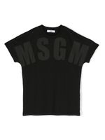 MSGM Kids t-shirt en coton à logo imprimé - Noir - thumbnail