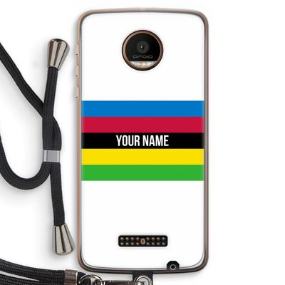 WK Wielrennen: Motorola Moto Z Force Transparant Hoesje met koord