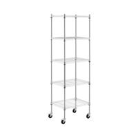 Opbergrek met wielen - 60 x 45 x 190 cm - 50 kg - 4 rollen - Royal Catering