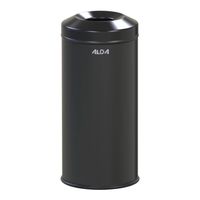 ALDA, Brandwerende prullenbak 12L, 43xØ20 cm, zwart - thumbnail