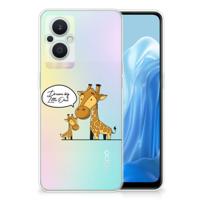 OPPO Reno8 Lite Telefoonhoesje met Naam Giraffe