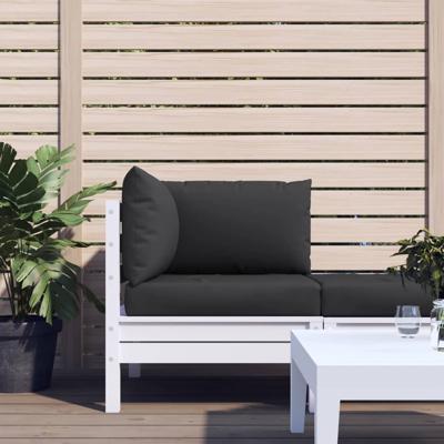 VidaXL Palletkussens 3 st oxford stof zwart