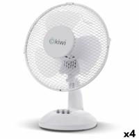 Tafelventilator Kiwi Wit Ø 27 cm 21W (4 Stuks)