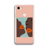 Orange lips: Google Pixel 3 Transparant Hoesje