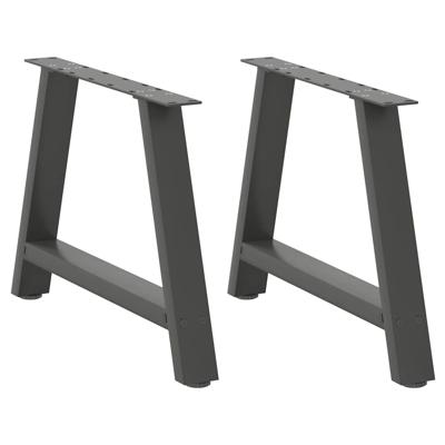 Salontafelpoten 2 st A-vormig 70x(42-43) cm staal antraciet